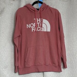 North Face Hoodie Women’s Pink Pullover  Sweatshirt Hiking Outdoors-Size Medium